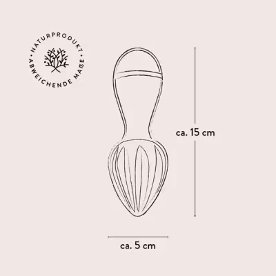 Zitronenpresse aus Olivenholz – naturbelassen & plastikfrei