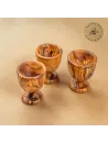 Eierbecher aus Olivenholz – schlicht, naturbelassen & handgemacht