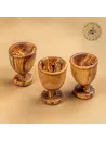 Eierbecher aus Olivenholz – schlicht, naturbelassen & handgemacht