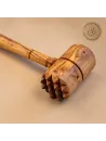 Fleischklopfer aus Olivenholz mit rundem Kopf