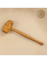 Fleischklopfer aus Olivenholz mit rundem Kopf