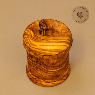 Gewürzdose aus Olivenholz mit Deckel – aromaschonend & naturbelassen