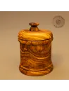 Gewürzdose aus Olivenholz mit Deckel – aromaschonend & naturbelassen