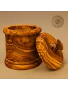 Gewürzdose aus Olivenholz mit Deckel – aromaschonend & naturbelassen
