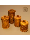 Gewürzdose aus Olivenholz mit Deckel – aromaschonend & naturbelassen