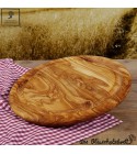 Round chopping board with juice groove