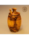 Honigtopf mit Honiglöffel aus Olivenholz – naturbelassen & stilvoll