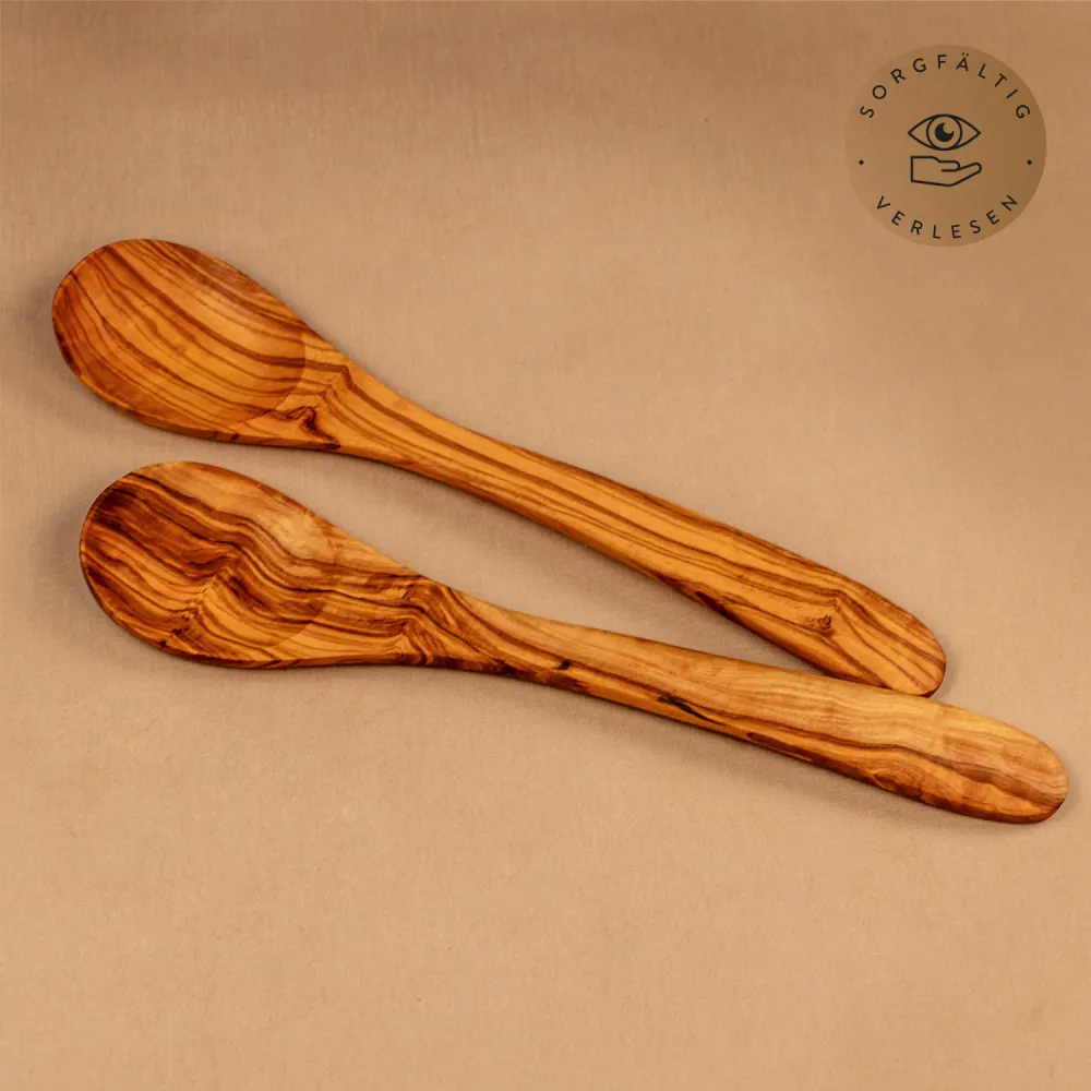 2er Set Löffel aus Olivenholz