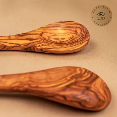 2er Set Löffel aus Olivenholz