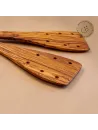 2er Set Pfannenwender aus Olivenholz mit Löchern
