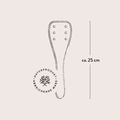 2er Set Pfannenwender aus Olivenholz mit Löchern