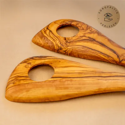 2er Set Risottolöffel aus Olivenholz