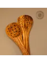 Olivenholz Schaumlöffel – Abseihlöffel robust & handgemacht