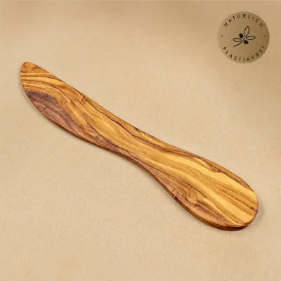 Buttermesser aus Olivenholz – handgemacht & naturbelassen