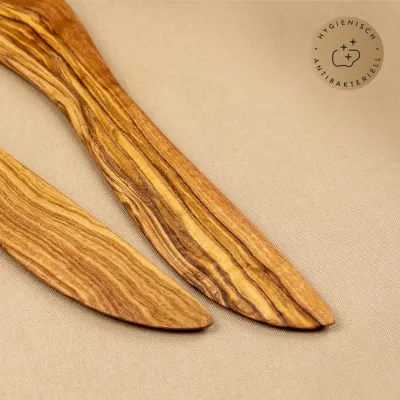 Buttermesser aus Olivenholz – handgemacht & naturbelassen