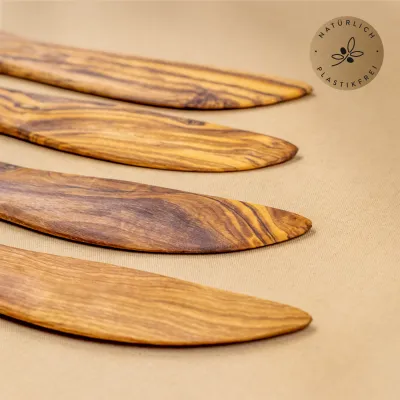 Buttermesser aus Olivenholz – handgemacht & naturbelassen