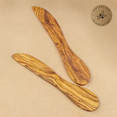 Buttermesser aus Olivenholz – handgemacht & naturbelassen