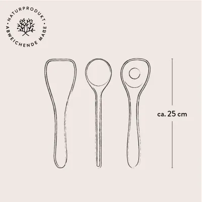 3er Set bestehend aus Pfannenwender, Kochlöffel, Risottolöffel aus Olivenholz