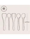 5er Set Küchenhelfer aus Olivenholz ab 25cm Länge