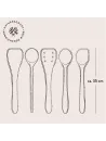 5er Set Küchenhelfer aus Olivenholz ab 25cm Länge