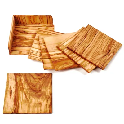 Eckige Untersetzer aus Olivenholz | Modern & handgefertigt