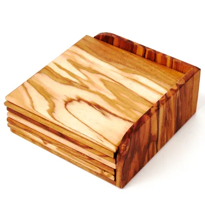 Eckige Untersetzer aus Olivenholz | Modern & handgefertigt
