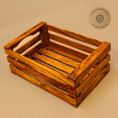 Obstkiste aus Olivenholz | Lebensmittelecht & vielseitig nutzbar