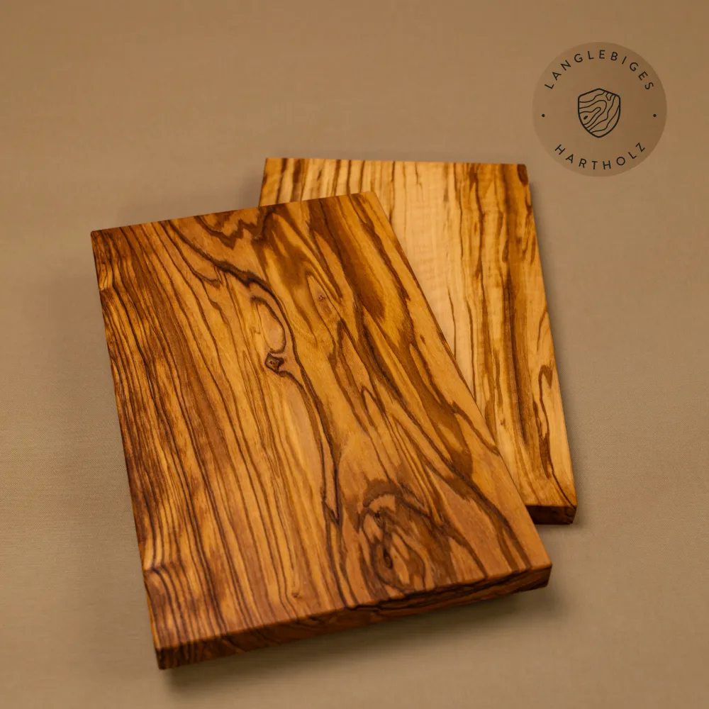 2er-Set Frühstücksbretter Olivenholz | für gemeinsame Morgenmomente