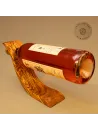 Flaschenhalter aus Olivenholz, S-förmig