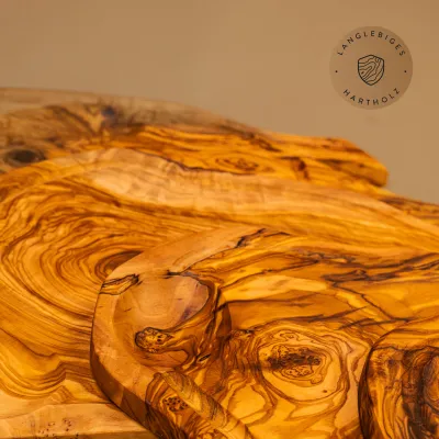 Steakbretter Olivenholz 5er-Set | mit Saftrille & Griff | BBQ-Handwerkskunst