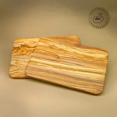 Dünnes Frühstücksbrett aus Olivenholz | Handgefertigt in Bayern