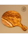 Rundes Servierbrett aus Olivenholz | Charcuterie Brett | Ø 30 cm