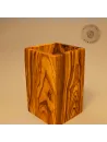 Kochlöffelhalter aus Olivenholz | Eckige Form | Handgefertigt & langlebig