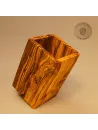 Kochlöffelhalter aus Olivenholz | Eckige Form | Handgefertigt & langlebig