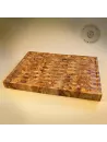 Premium Schneidebrett aus Olivenholz | Stirnholz Mosaik | Handarbeit