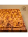 Premium Schneidebrett aus Olivenholz | Stirnholz Mosaik | Handarbeit