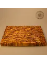 Premium Schneidebrett aus Olivenholz | Stirnholz Mosaik | Handarbeit