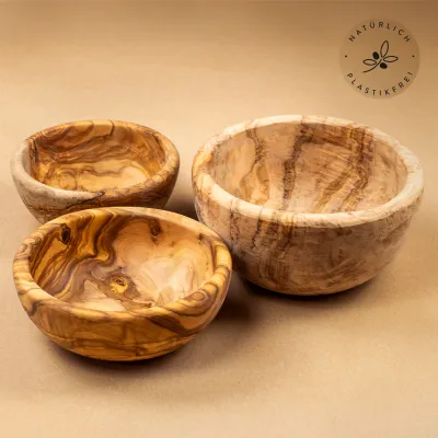Müslischale aus Olivenholz | naturbelassen | in vielen Größen
