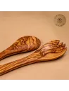 Klassisches Salatbesteck aus Olivenholz – stilvoll & zeitlos