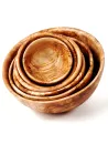 6er Set Salatschalen aus Olivenholz | für puren Salatgenuss