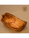 2er oder 3er Set Obstschale oval aus Olivenholz mit Naturrand