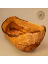 2er oder 3er Set Obstschale oval aus Olivenholz mit Naturrand