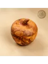 Dose in Apfelform aus Olivenholz | Handgefertigtes Naturprodukt