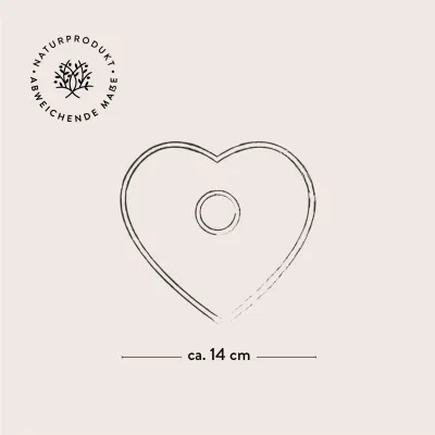 Teelichthalter aus Olivenholz in Herzform | aus Liebe schenken