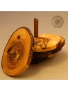 Untersetzer aus Olivenholz mit Naturrand | Baumscheibe | rustikal | 6 Stck.