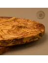 2er-Set ovale Frühstücksbretter Olivenholz | Handarbeit vom Alpenrand