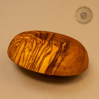 Teelichthalter aus Olivenholz rund | Natürlich & handgefertigt in Bayern