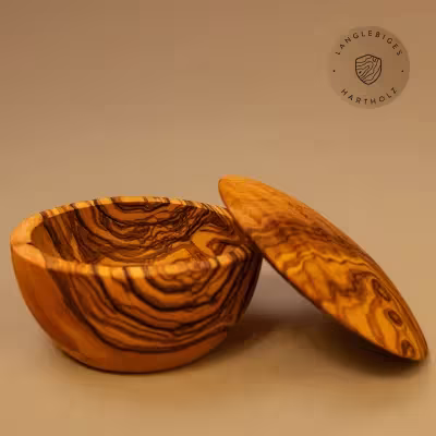 Dose mit Deckel aus Olivenholz | Handgefertigt & zeitlos schön