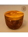 Dose mit Schwenkdeckel aus Olivenholz | Zeitlos schlicht