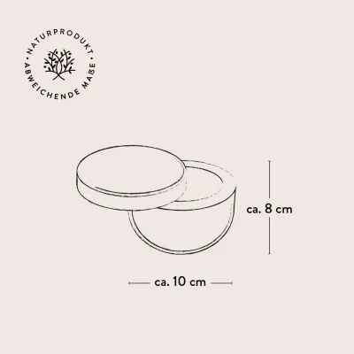 Dose mit Schwenkdeckel aus Olivenholz | Zeitlos schlicht